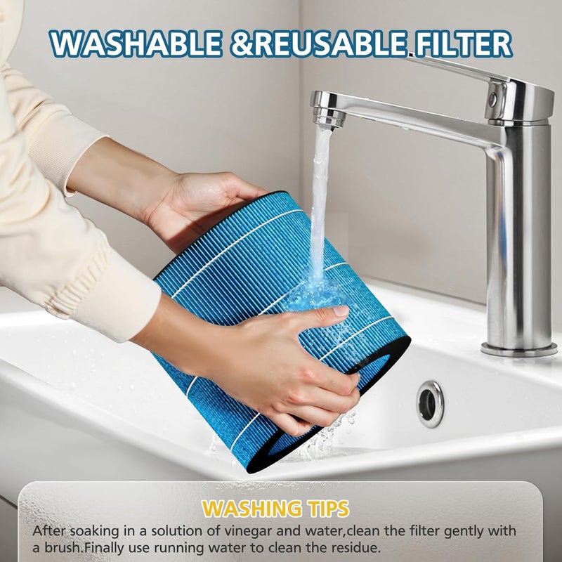 WILERDA MIRO PRO Washable Humidifier Wicking Filter, Compatible with Afloia MIRO PRO and KILO PRO 2-in-1 Air Purifier & Humidifier, Durable Wet Curtain, 2Pack - Image 5